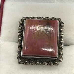 Rhodonite 925 Ring